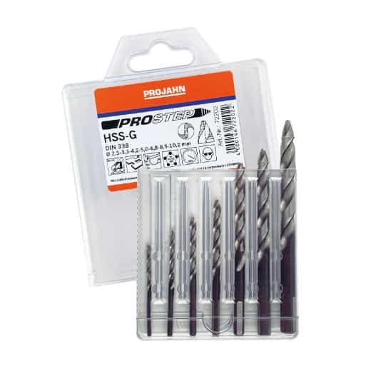 PROJAHN - Set DIN338 HSS-G PROSTEP 7-tlg. Ø 2,5  3,3  4,2  5,0  6,8  8,5  10,2 mm